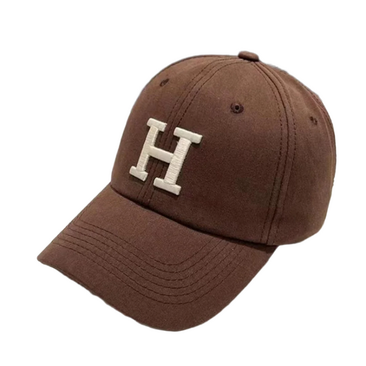 Embroidered Baseball Cap | Classic Adjustable Hat with Varsity “H” | Everyday Streetwear Accessory
