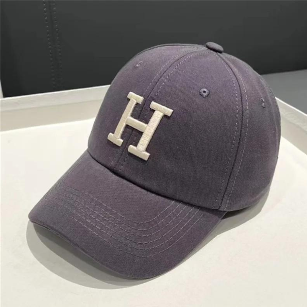 Embroidered Baseball Cap | Classic Adjustable Hat with Varsity “H” | Everyday Streetwear Accessory