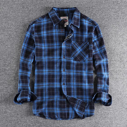 Men's Flannel Shirt | Classic Plaid | Soft Brushed Cotton