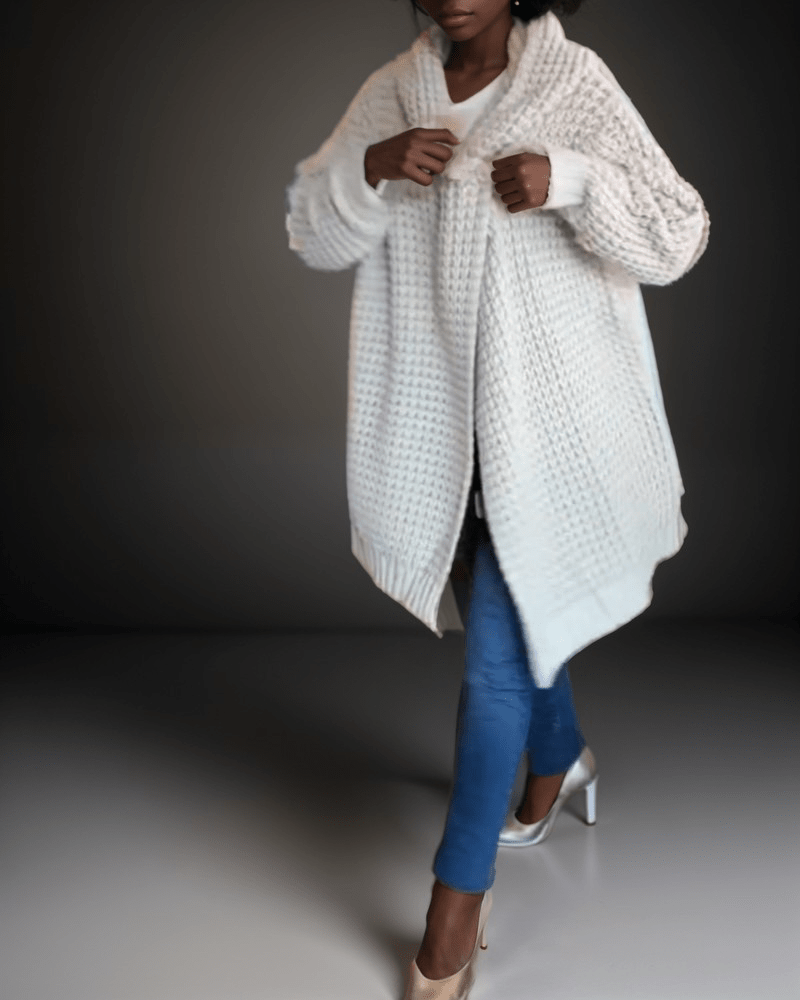 Chunky Knit Cardigan | Multicolour | Casual Wear | Wool Blend