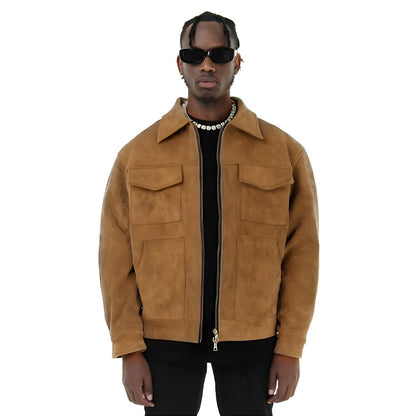 Men’s Faux Suede Overshirt Jacket | Casual Fall Layering Piece Canada
