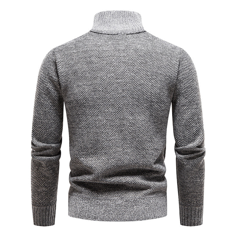 Men’s Half-Zip Sweater | Knitted Pullover with Stand Collar | Warm Casual Canada