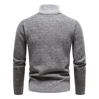 Men’s Half-Zip Sweater | Knitted Pullover with Stand Collar | Warm Casual Canada