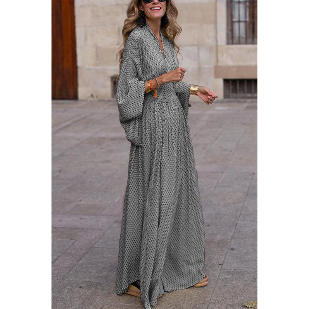 Boho Maxi Dress | Lightweight Crinkle Texture | Relaxed Fit