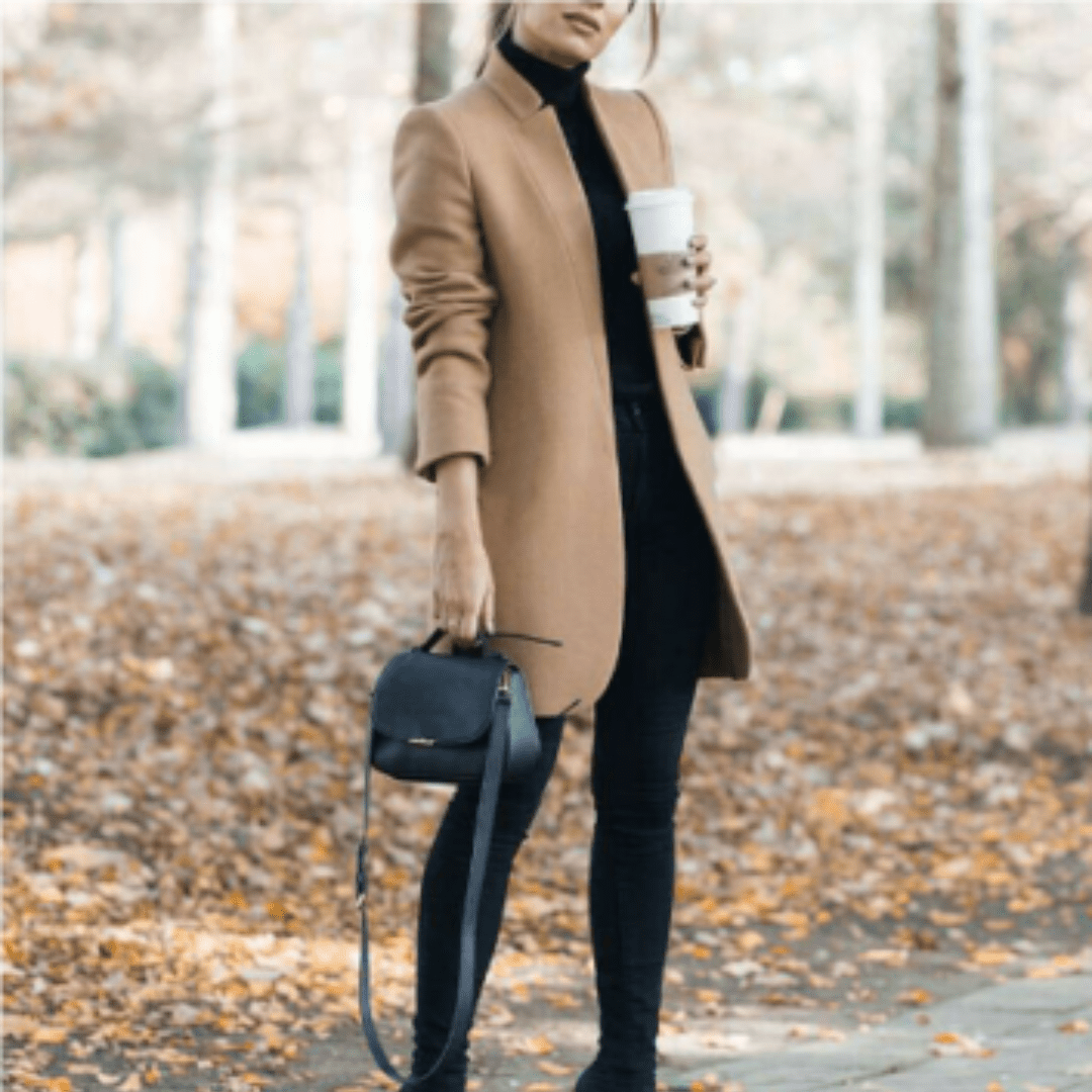 Minimalist Longline Coat | Open Front | Tailored Silhouette