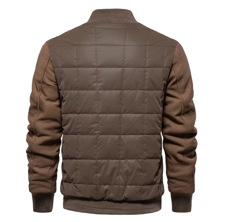 Men’s Quilted Bomber Jacket | Lightweight Insulated | Transitional Outerwear
