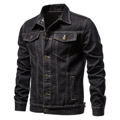 Men’s Classic Denim Jacket | Light Wash | Button-Up Casual Outerwear