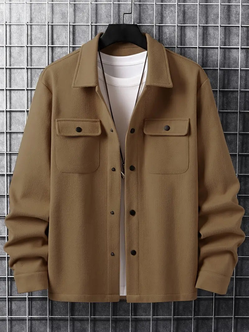 Men’s Overshirt Jacket | Wool-Blend Shacket | Smart Casual Layer