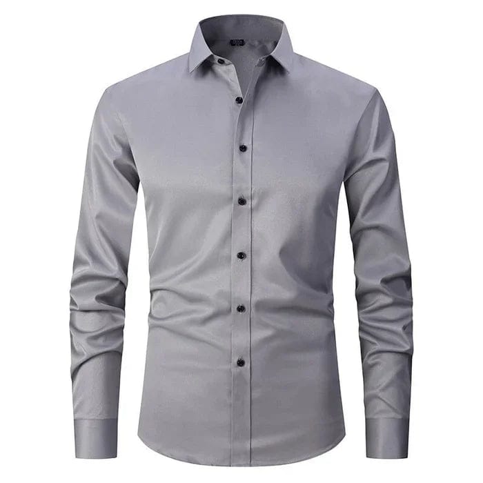 Men’s Slim-Fit Button-Down Shirt | Stretch Cotton | Casual-Dress Essential