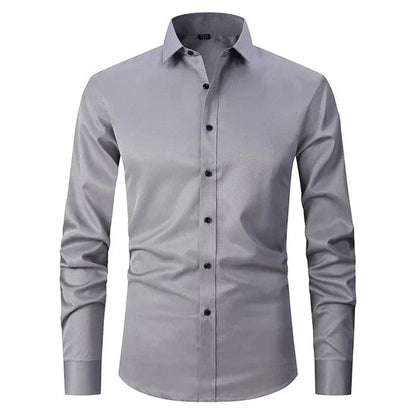 Men’s Slim-Fit Button-Down Shirt | Stretch Cotton | Casual-Dress Essential