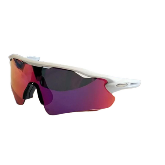 Wraparound Red Lens Sport Sunglasses | UV400 Shield | Lightweight Fit