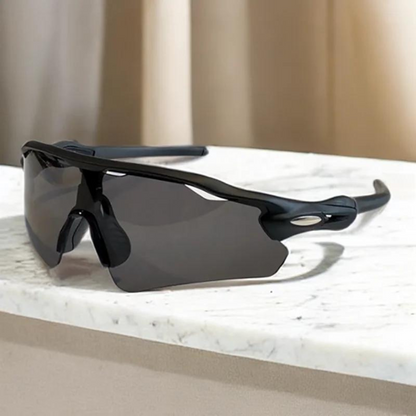 Wraparound Red Lens Sport Sunglasses | UV400 Shield | Lightweight Fit