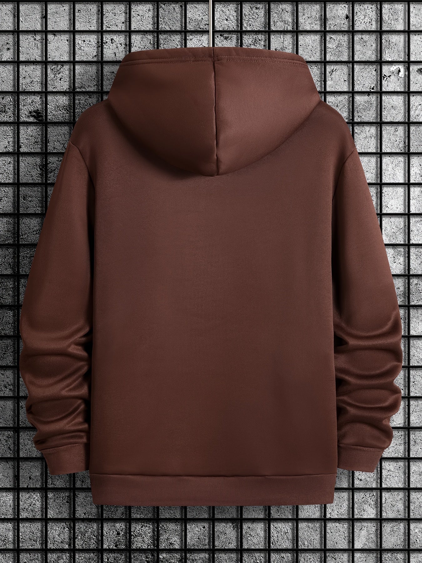 Men's Holiday Hoodie | Graphic Reindeer Print | Fleece Pullover Fit