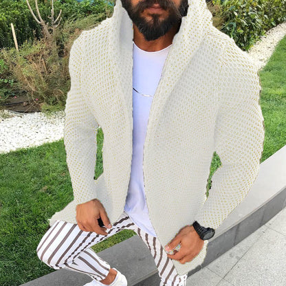 Chunky Knit Shawl Collar Cardigan | Open Front | Textured Fall Layering Piece