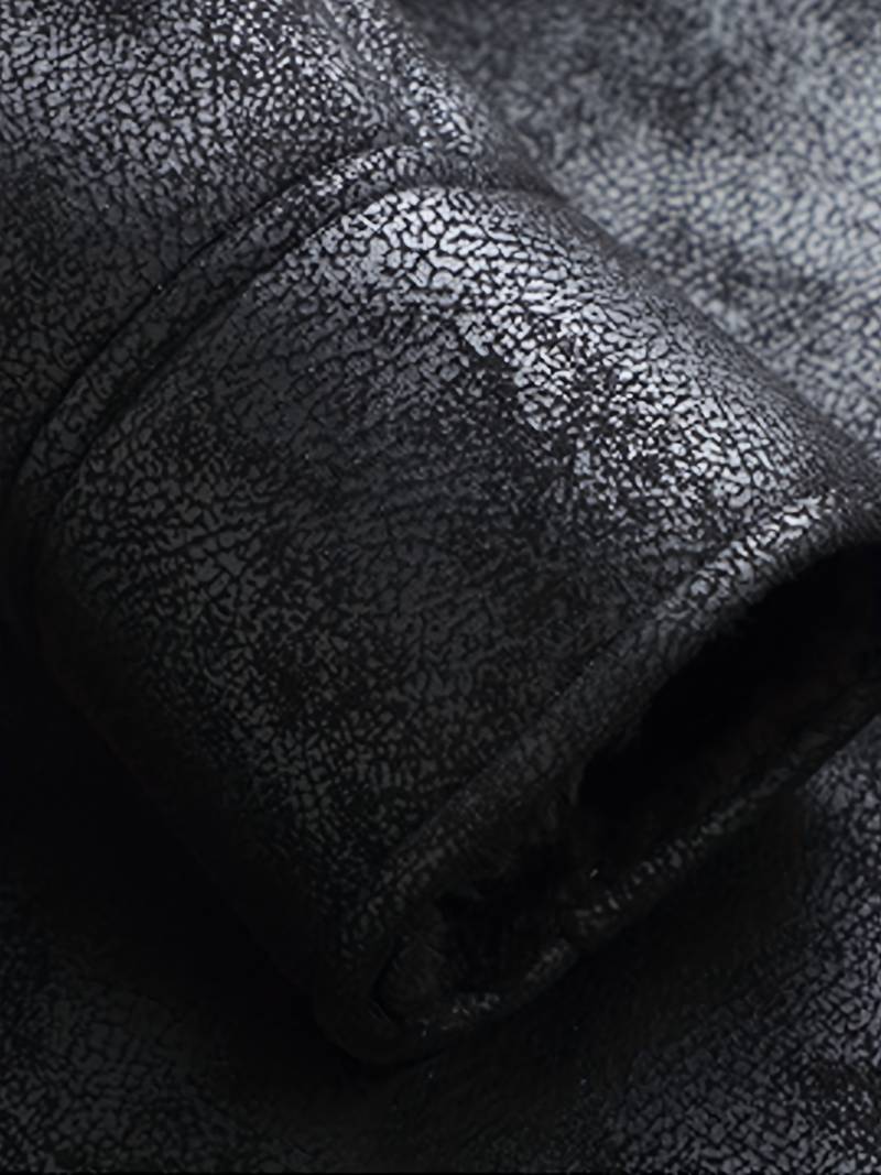 Men's Shearling Aviator Jacket | Genuine Leather | Warm Lined | Classic Flight Style