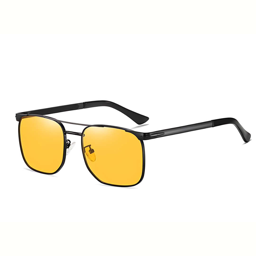Men’s Metal Frame Sunglasses | Rectangular Lens | UV400 Polarized Eyewear