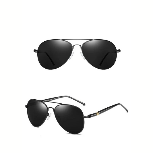 Men’s Classic Aviator Sunglasses | UV400 Polarized Lenses | Lightweight Metal Frame