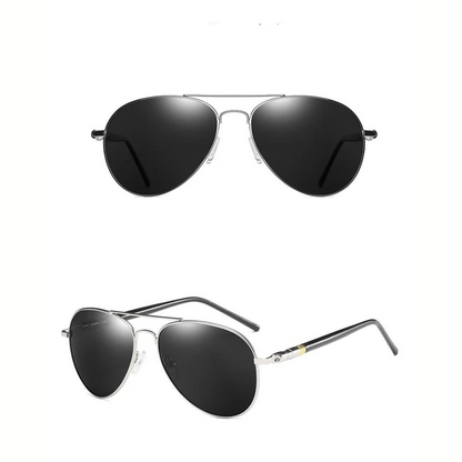 Men’s Classic Aviator Sunglasses | UV400 Polarized Lenses | Lightweight Metal Frame