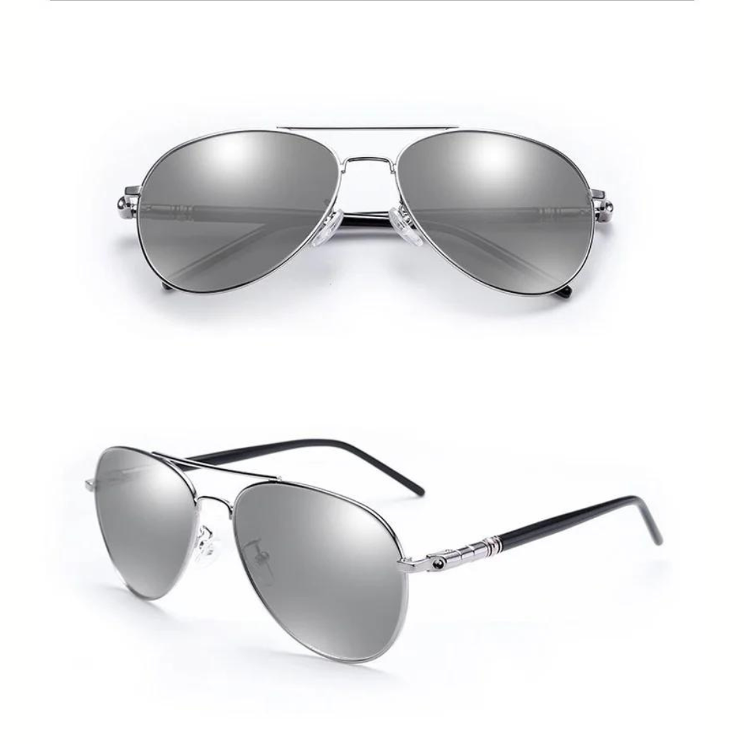 Men’s Classic Aviator Sunglasses | UV400 Polarized Lenses | Lightweight Metal Frame