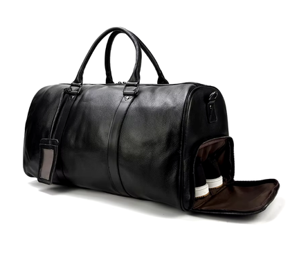 Men’s Faux Leather Duffle Bag | Travel Weekender | Large Capacity Carryall