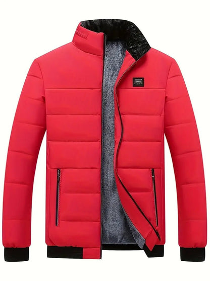 Men's Lightweight Puffer Jacket | Stand Collar | Insulated Design | Casual Winter Wear