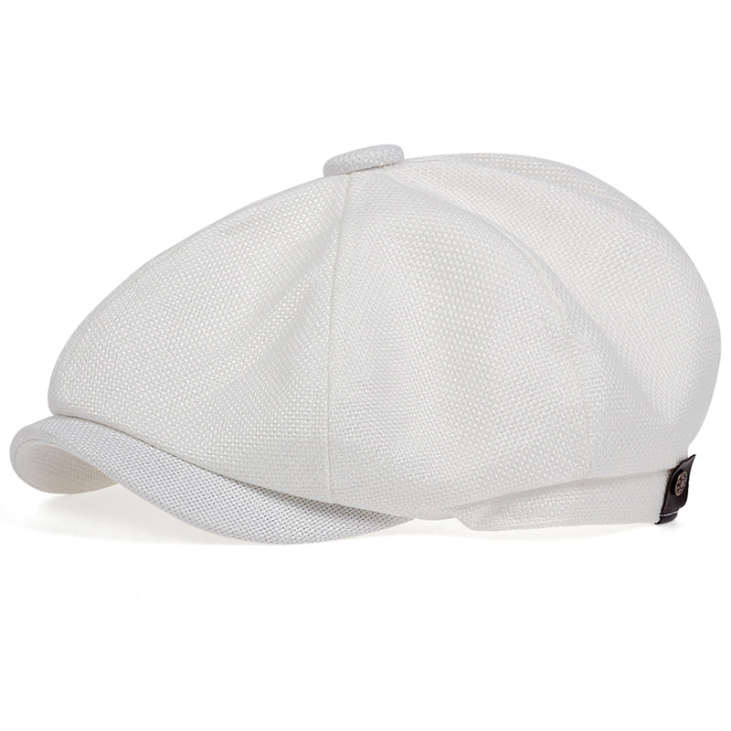 Men’s Vintage Newsboy Cap | Wool-Blend Flat Cap | Classic 8-Panel Gatsby Style