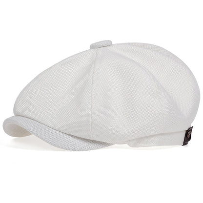 Men’s Vintage Newsboy Cap | Wool-Blend Flat Cap | Classic 8-Panel Gatsby Style