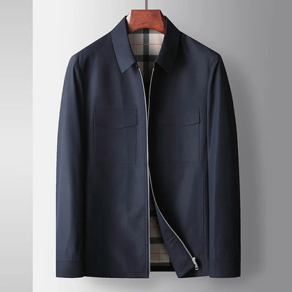 Men’s Smart Casual Jacket | Checked Lining | Lightweight Business Outerwear