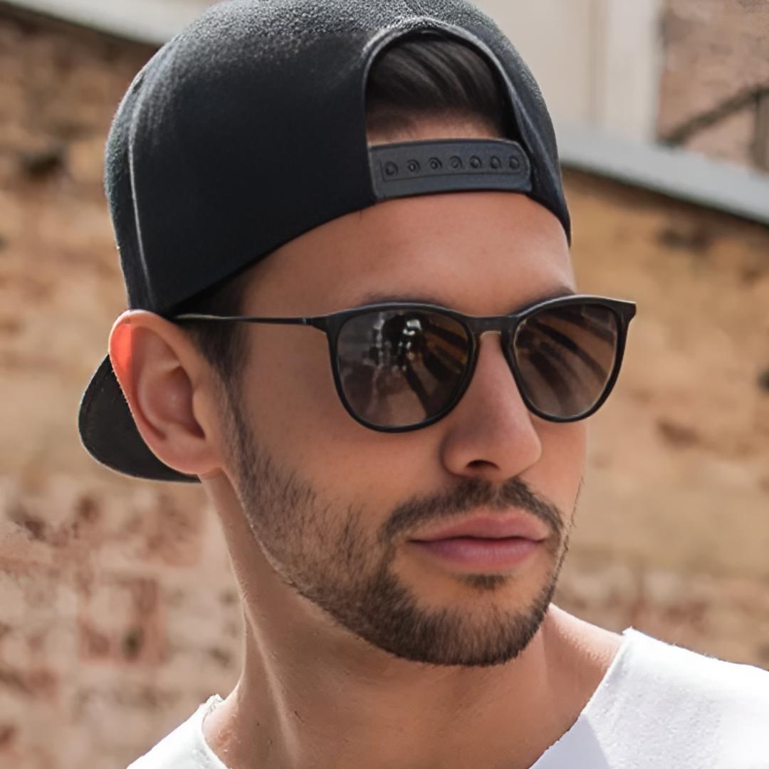 Men’s Round Sunglasses | UV400 Protection | Lightweight Travel Eyewear