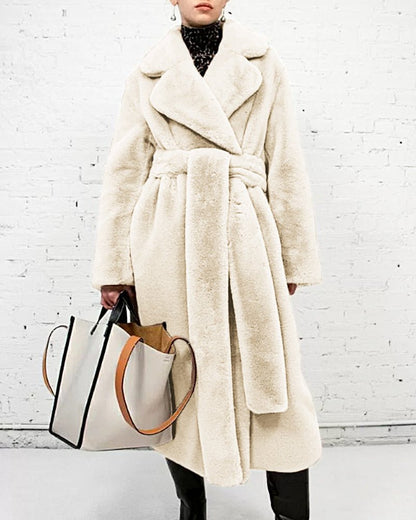 Luxe Oversized Faux Fur Coat | Ultra-Soft Warmth | Longline Design | Winter Glam