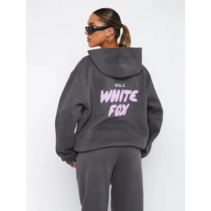 Oversized Graphic Hoodie | “White Fox Vol.3” Printed Pullover | Casual Streetwear Canada