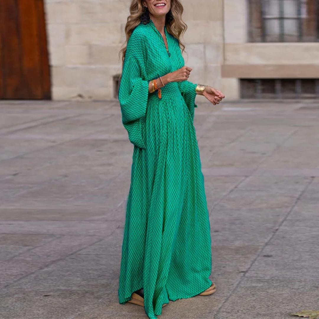 Boho Maxi Dress | Lightweight Crinkle Texture | Relaxed Fit