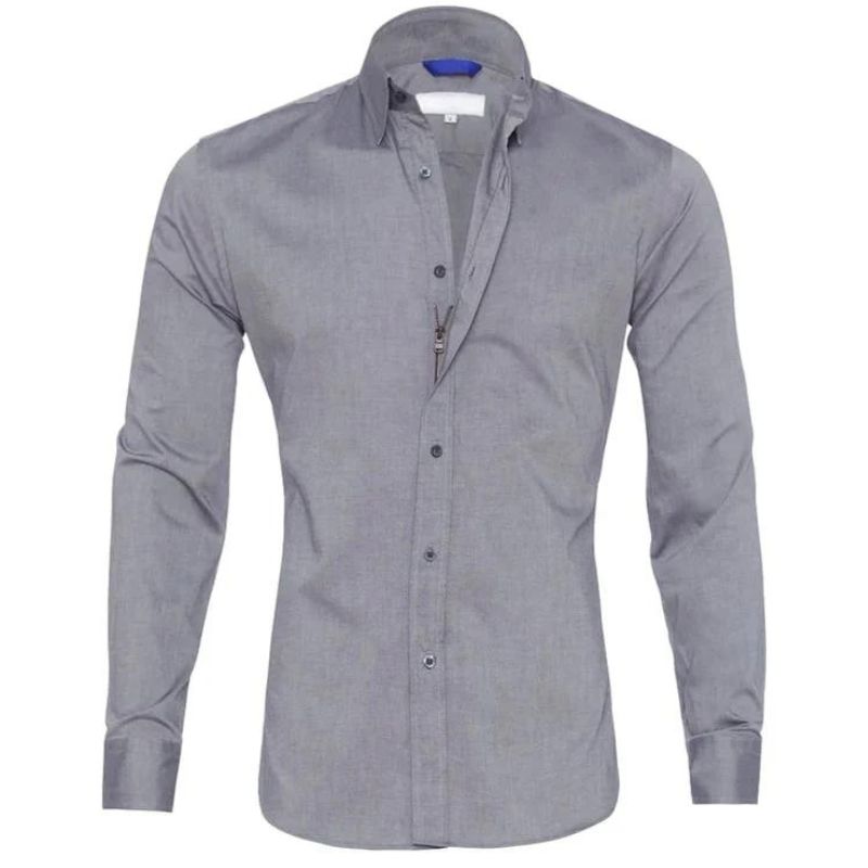 Men’s Stretch Cotton Dress Shirt | Classic Fit Button-Down | Everyday Office Shirt