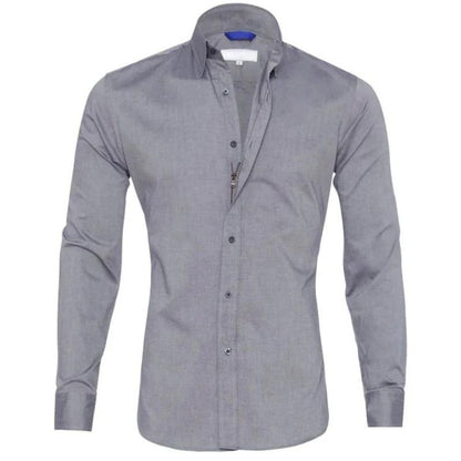 Men’s Stretch Cotton Dress Shirt | Classic Fit Button-Down | Everyday Office Shirt