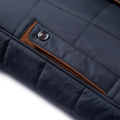Men's Quilted Stand Collar Jacket | Insulated Lining | Lightweight Fall Outerwear