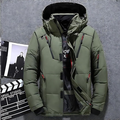 Men's Heavyweight Winter Parka | Insulated Hooded Jacket | Cold Weather Outerwear