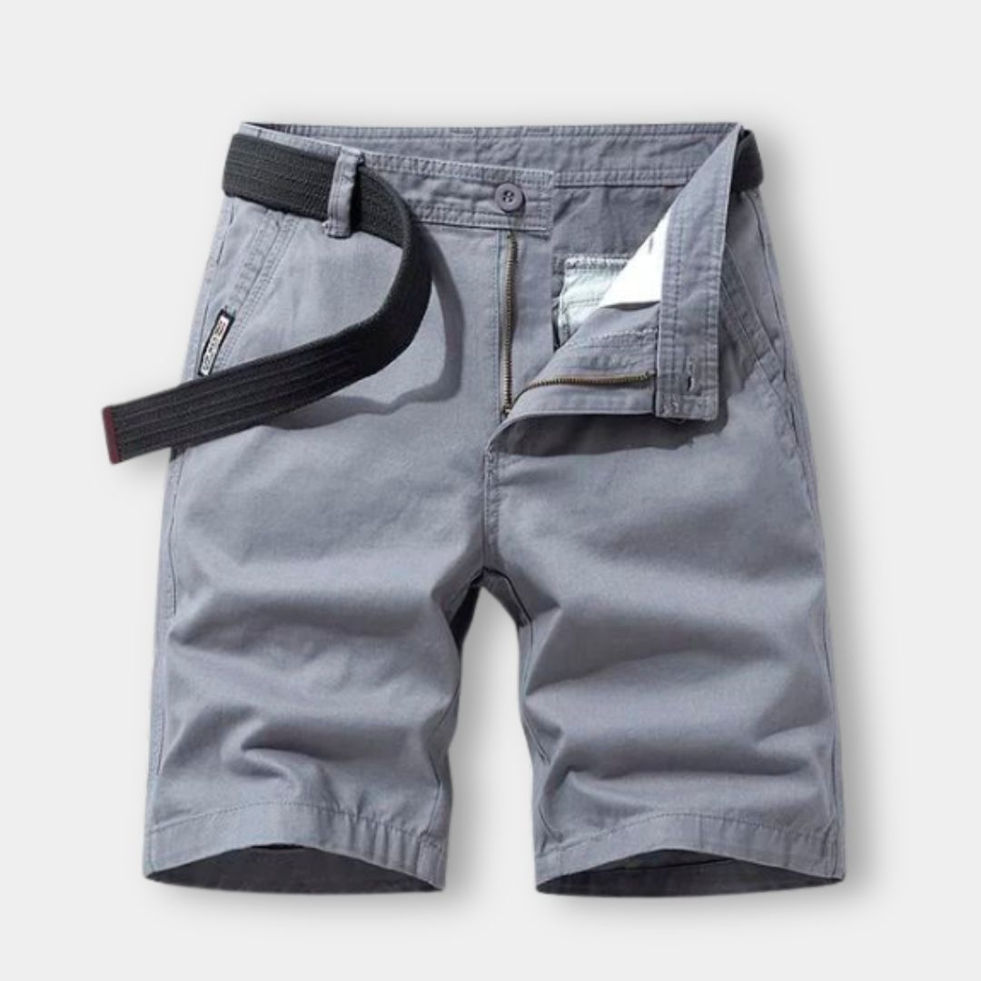 Men’s Cargo Shorts with Belt | Durable Cotton Twill | Outdoor Casual Wear