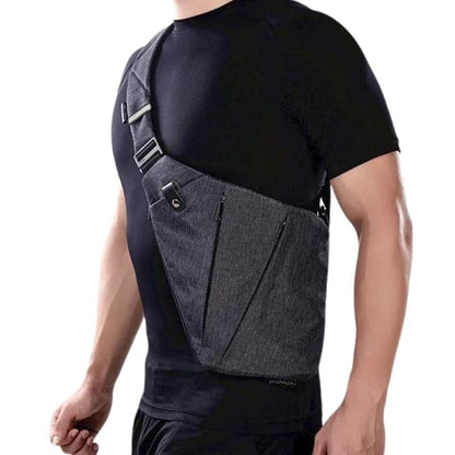 Men’s Tactical Crossbody Chest Bag | Anti-Theft Sling with USB Port | Lightweight Travel Pack