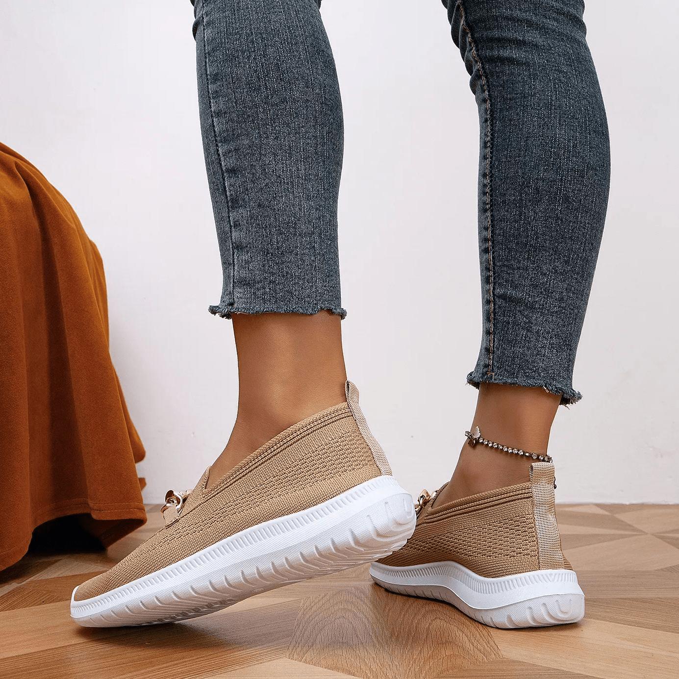 Casual Slip-On Sneakers | Breathable Knit | Lightweight Comfort | Everyday Wear