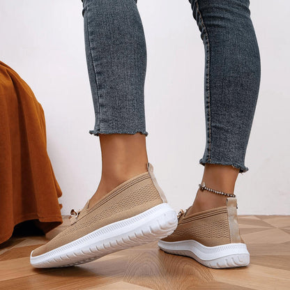 Casual Slip-On Sneakers | Breathable Knit | Lightweight Comfort | Everyday Wear