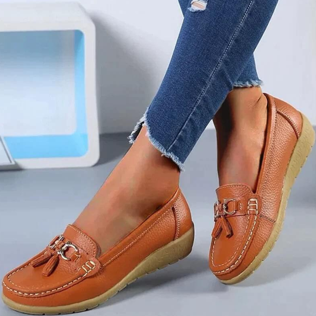 Comfort Loafers with Tassel Detail | Cushioned Walking Flats | Slip-On Everyday Shoes Canada