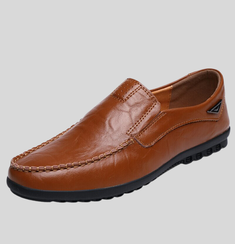 Men’s Classic Slip-On Loafers | Soft Leather | Comfort Driving Shoes