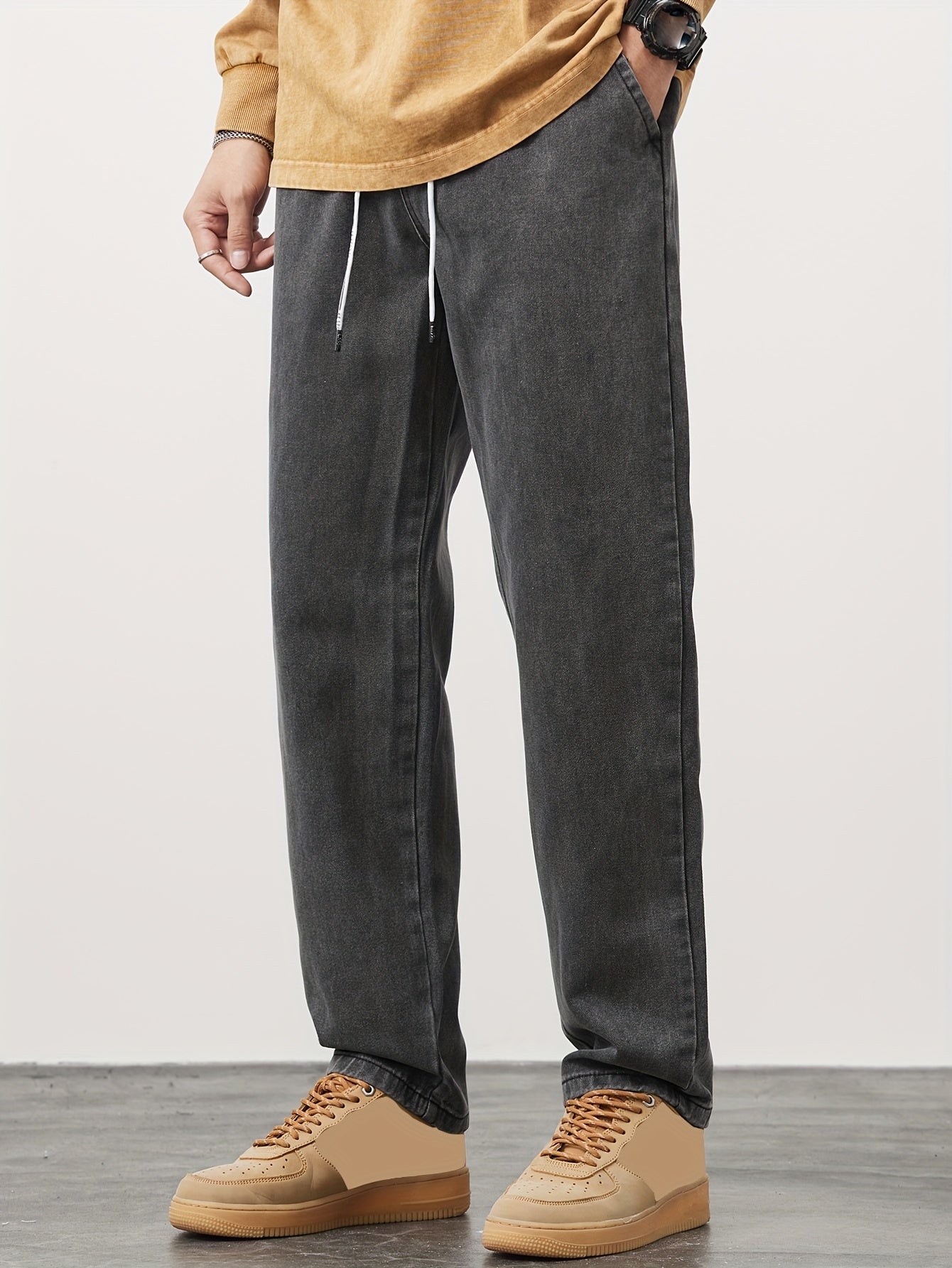 Men's Washed Fleece Joggers | Relaxed Fit | Vintage-Dye Sweatpants