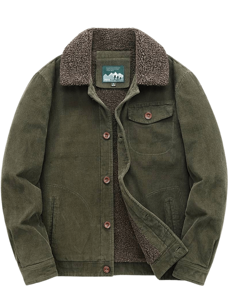 Men's Corduroy Sherpa-Lined Jacket | Warm & Durable | Classic Workwear