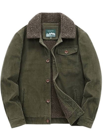 Men's Corduroy Sherpa-Lined Jacket | Warm & Durable | Classic Workwear