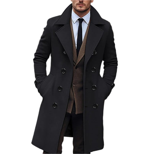 Wool-Blend Overcoat | Double-Breasted | Tailored Winter Fit