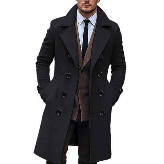 Wool-Blend Overcoat | Double-Breasted | Tailored Winter Fit
