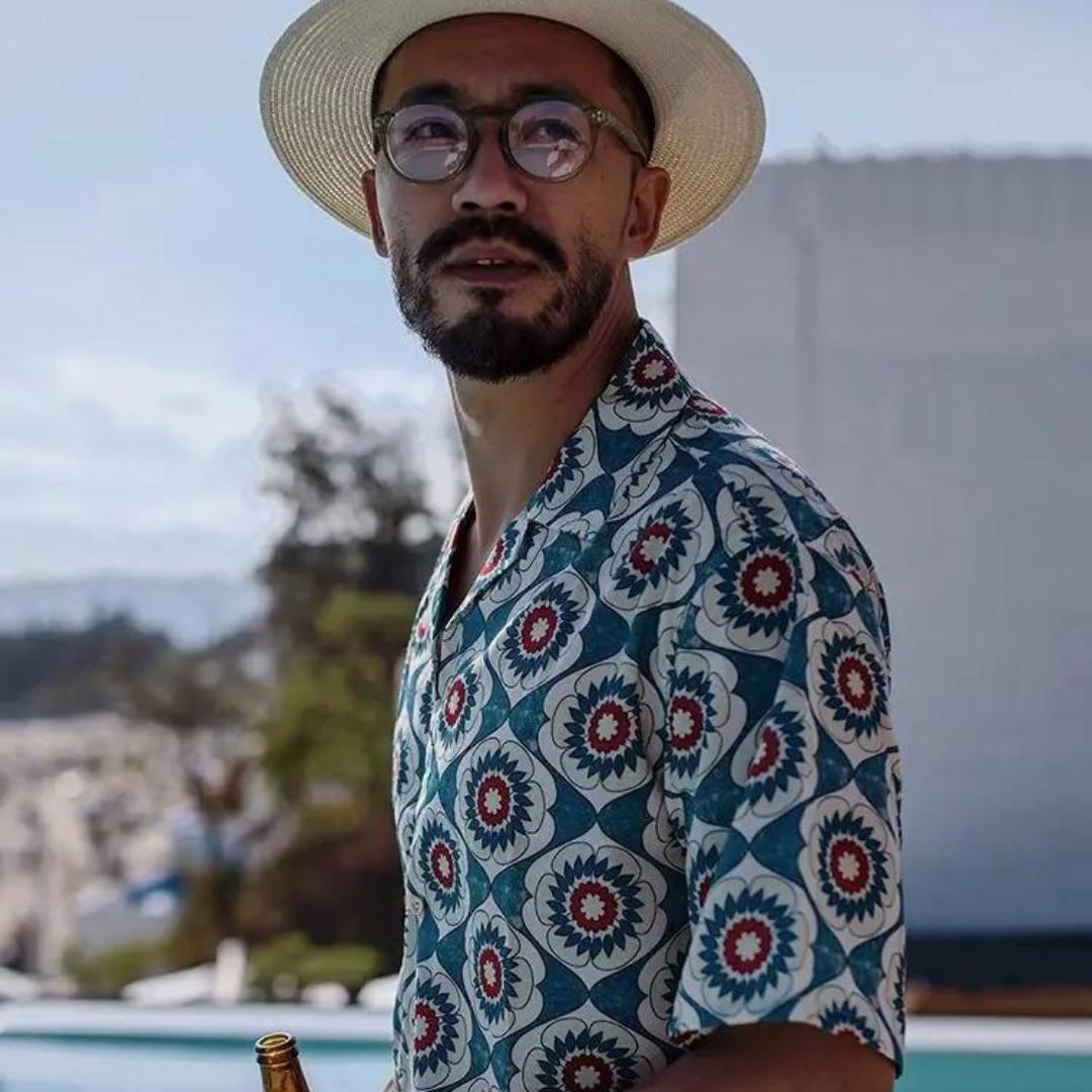 Men’s Printed Short Sleeve Shirt | Lightweight Summer Button-Up | Vacation Style Canada