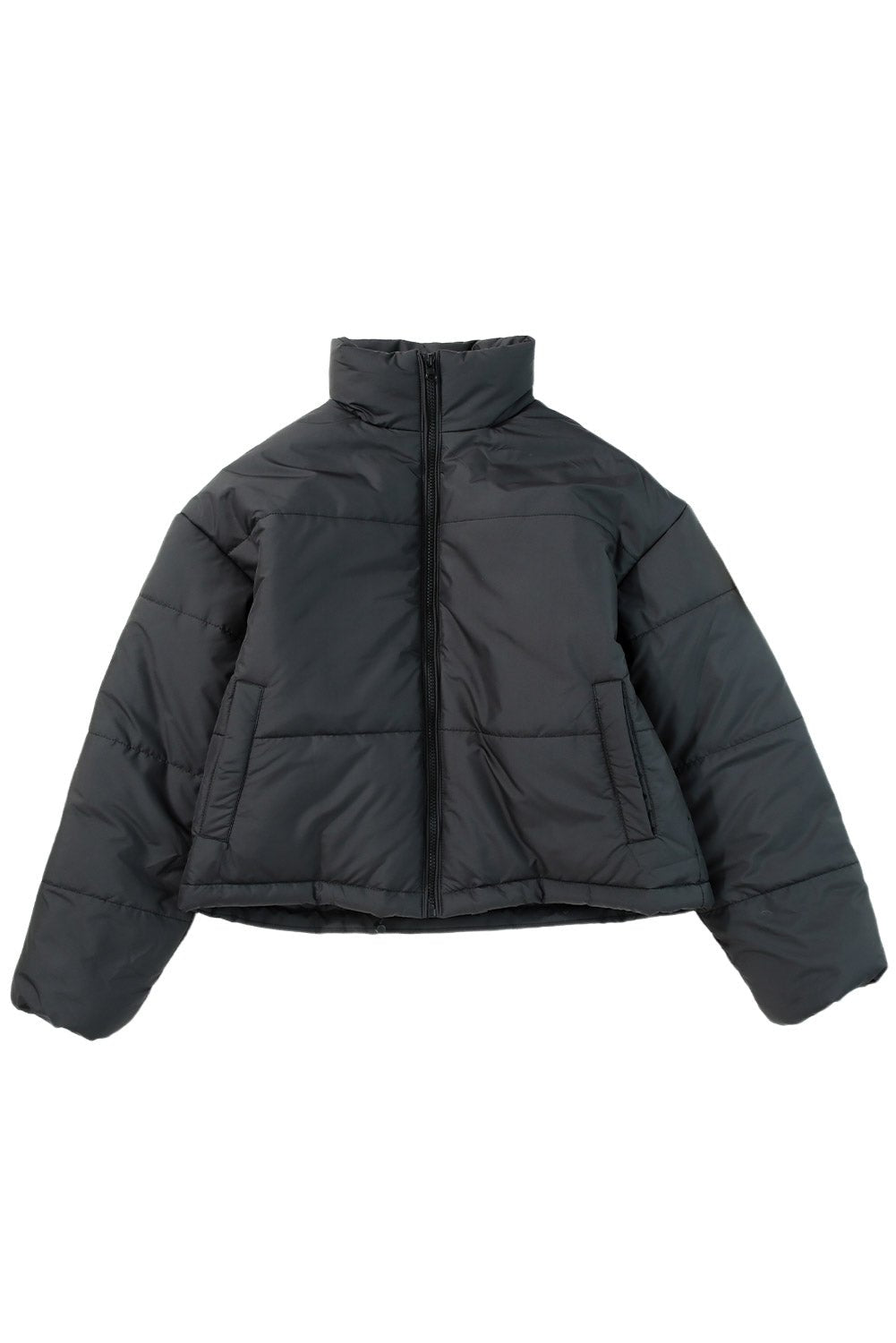Cropped Puffer Jacket | Lightweight Warmth | Drawstring Hem | Casual Winter Style