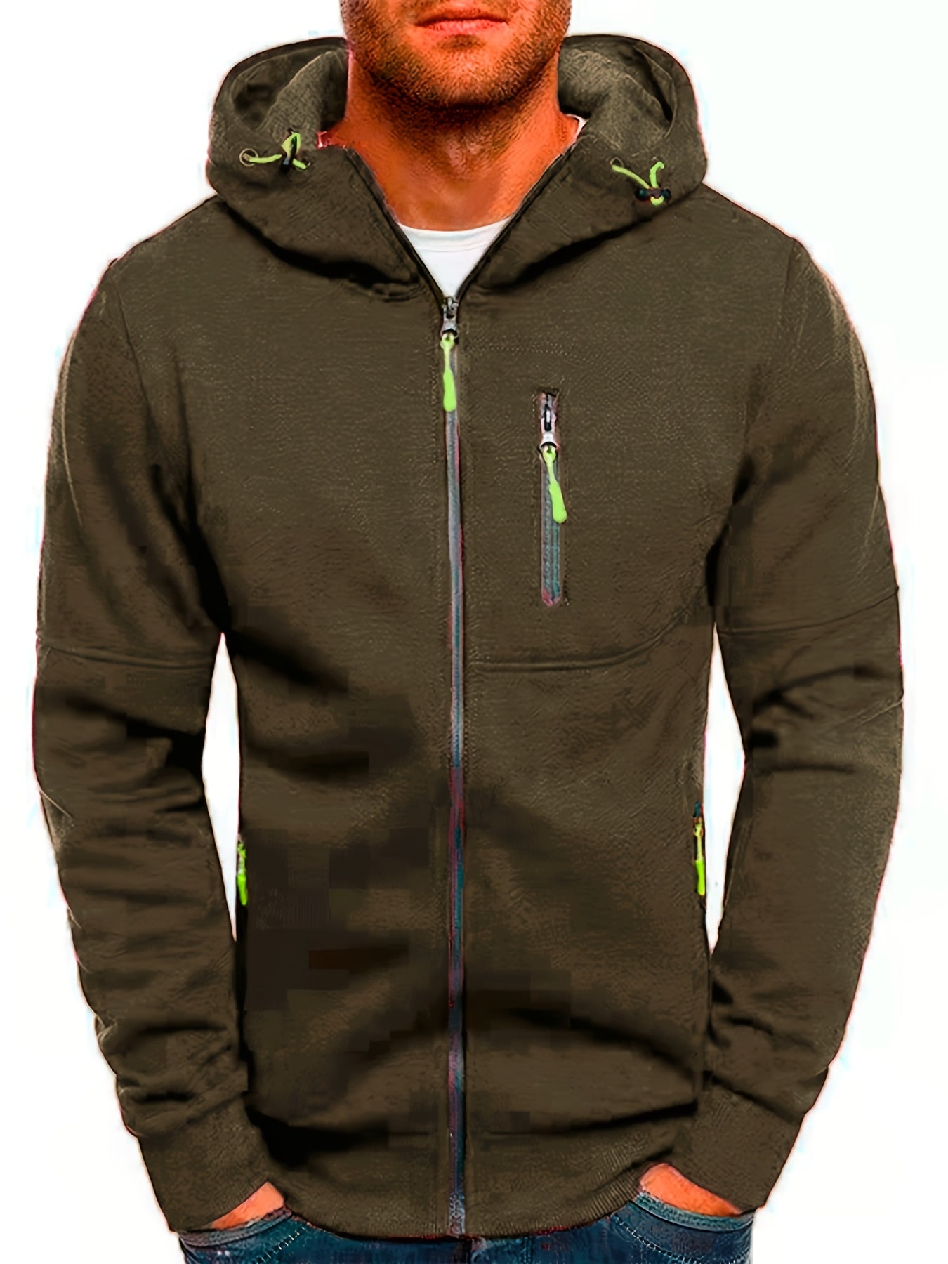 Men’s Full-Zip Hoodie | Tech Fleece Sweatshirt | Casual Activewear Layer